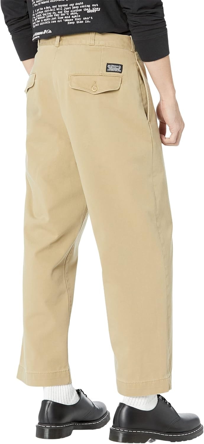 image:imageLevis Premium Skate Loose Chino Trousers for Men Twill Fabrication Four Pocket Design Harvest Gold 29 31