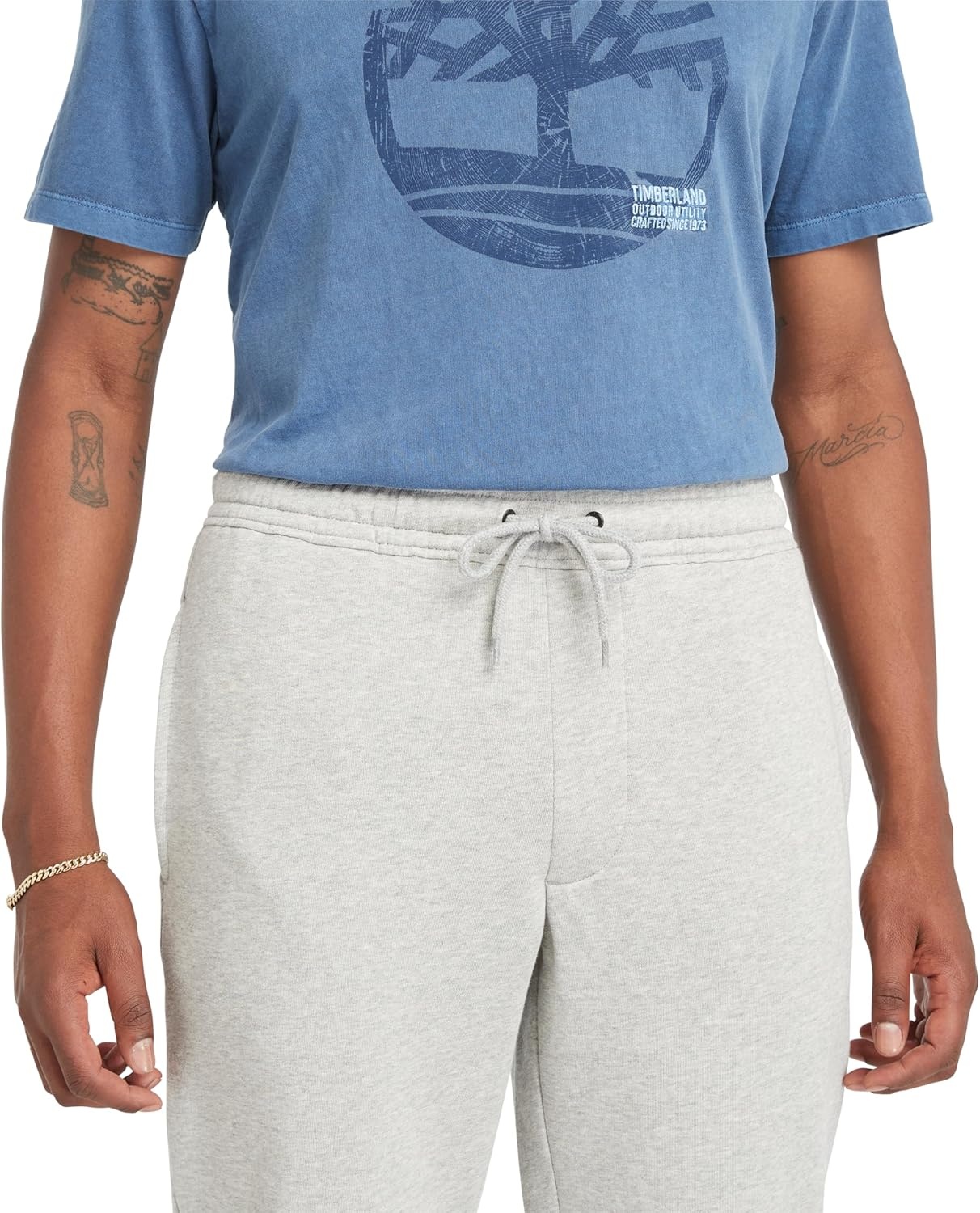image:imageTimberland Mens Kennebec River Brushed Back SweatpantMedium Grey Heather