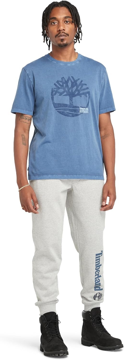 image:imageTimberland Mens Kennebec River Brushed Back SweatpantMedium Grey Heather