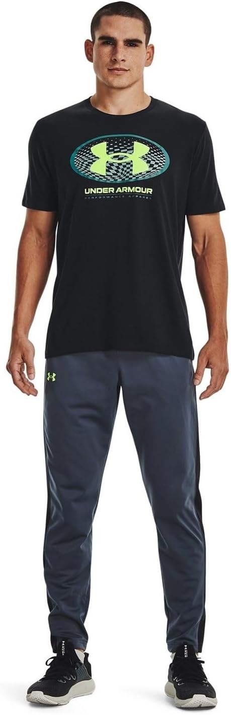 image:imageUnder Armour Mens Brawler Pants044 Downpour Gray Black Lime Surge
