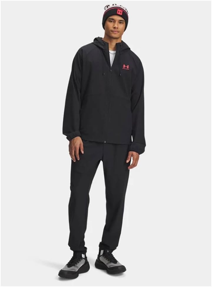 image:imageUnder Armour Mens Vibe Woven JoggersBlackRacer Red