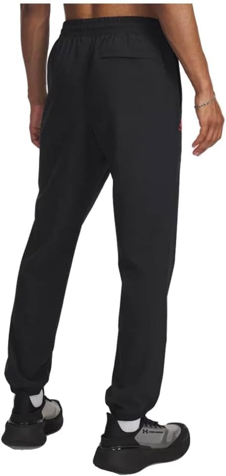 image:imageUnder Armour Mens Vibe Woven JoggersBlackRacer Red