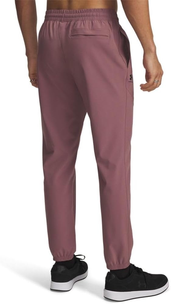 image:imageUnder Armour Mens Vibe Woven JoggersMaroon MistBlack