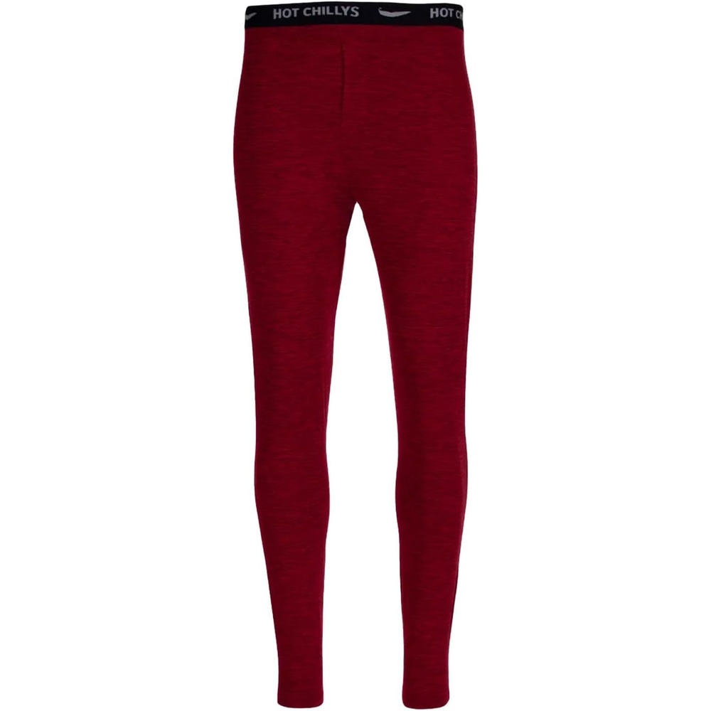 image:imageHot Chillys Mens ClimaTek Base Layer Bottoms Breathable MoistureWicking QuickDrying Relaxed Fit Thermal UnderwearBurgundy Heather