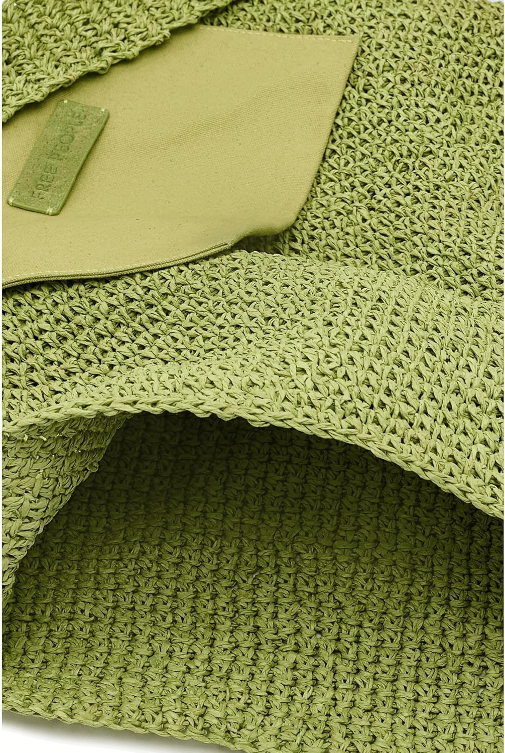 image:imageFree People Womens Coastal Crush Straw ToteMatcha