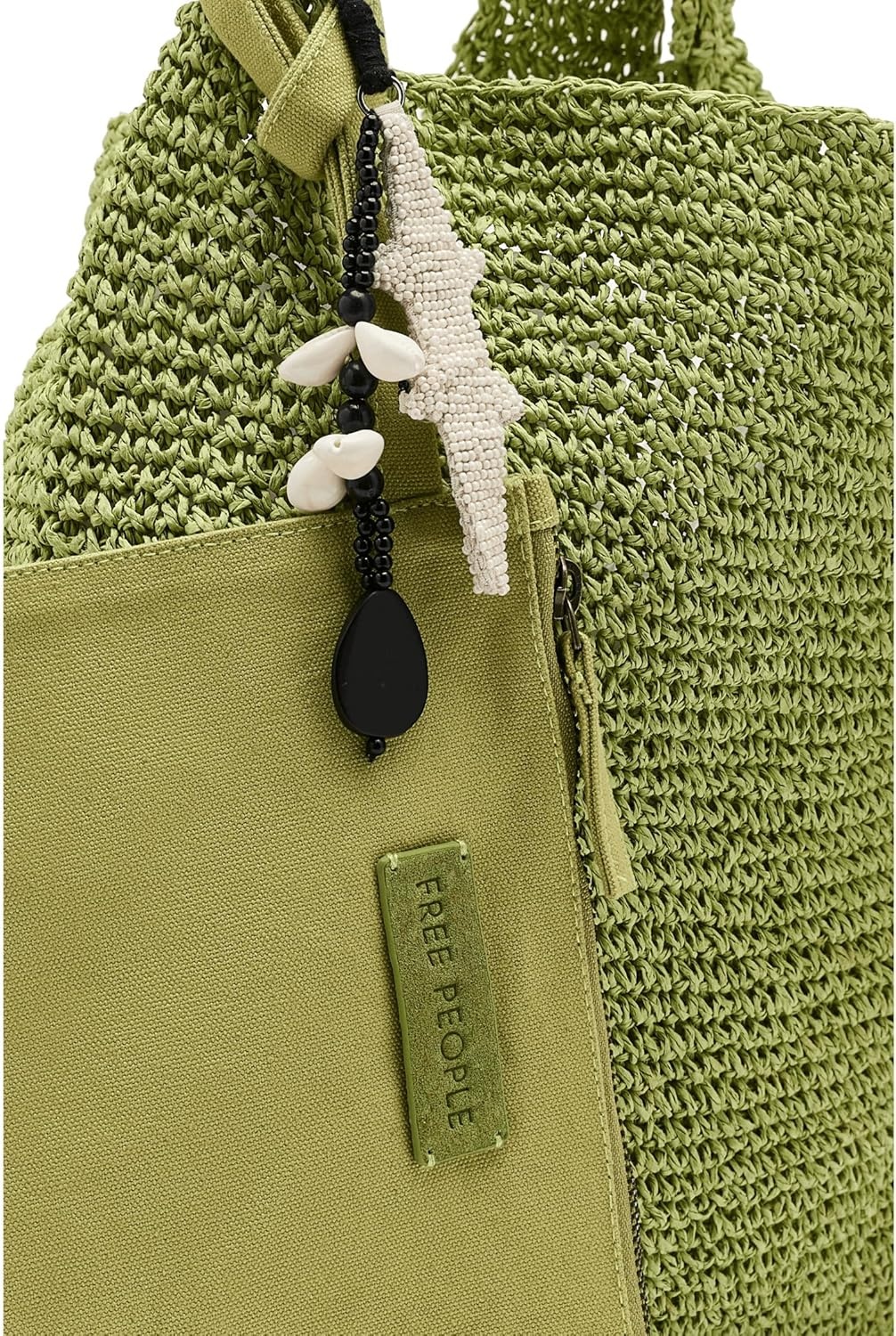 image:imageFree People Womens Coastal Crush Straw ToteMatcha