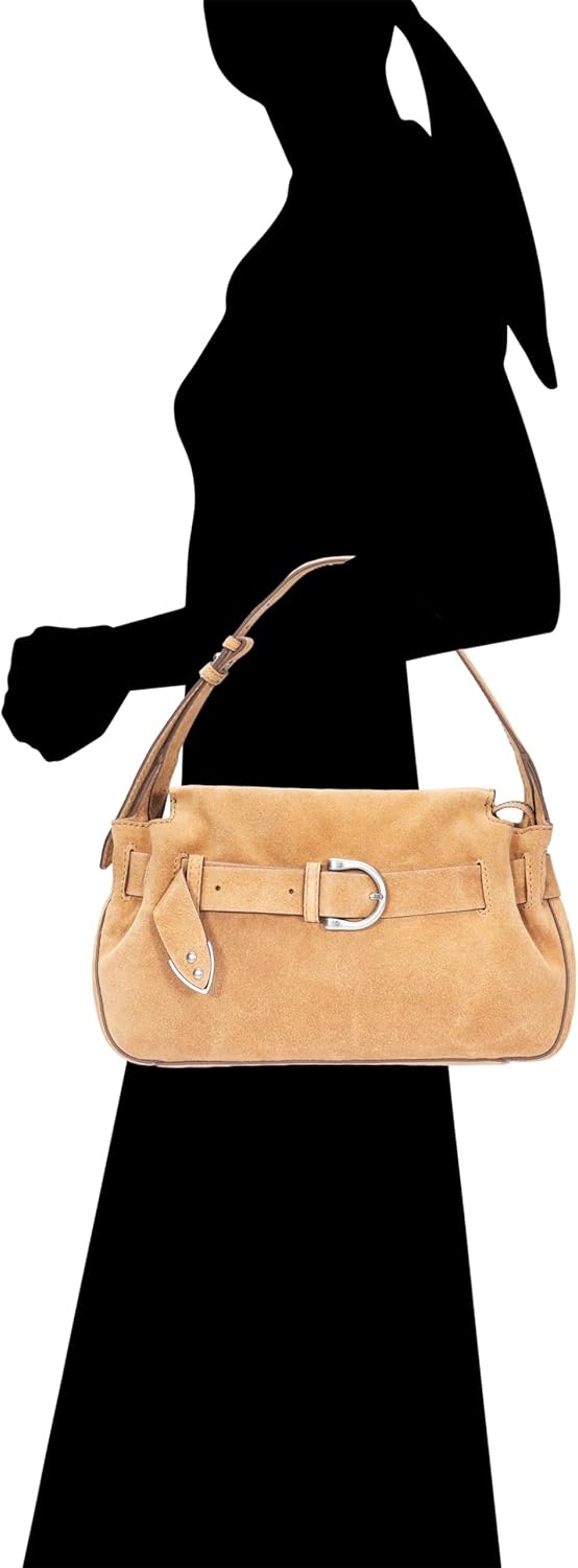 image:imageFrye Heather Suede ShoulderBeige
