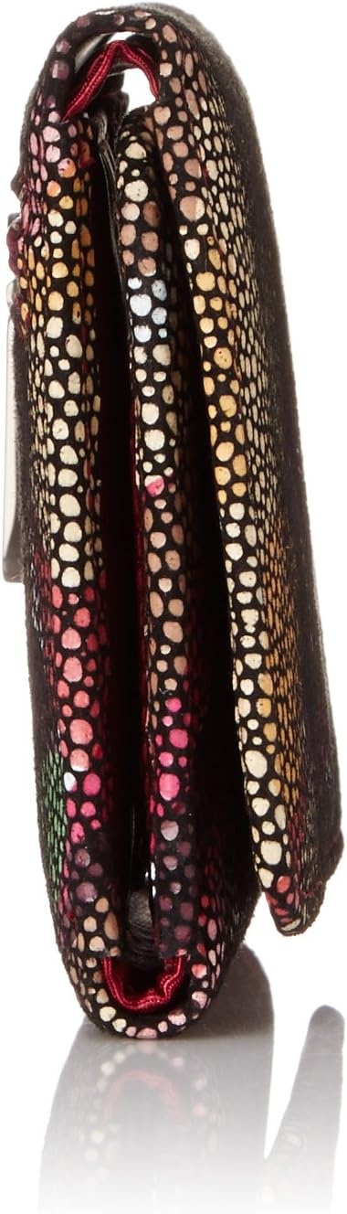 image:imageHOBO Jill Trifold Leather Wallet for Women Snap ClosureFall Foliage