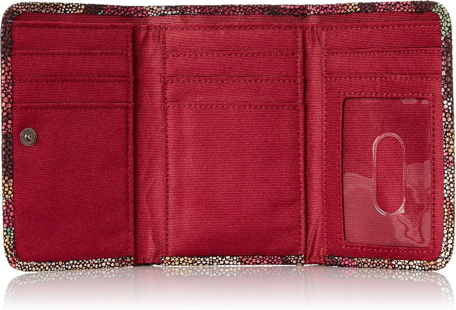 image:imageHOBO Jill Trifold Leather Wallet for Women Snap ClosureFall Foliage