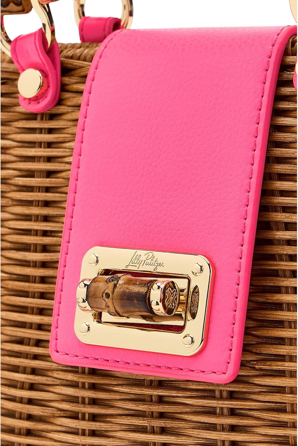 image:imageLilly Pulitzer Leena Top Handle BagCherry Blossom Pink X Honey