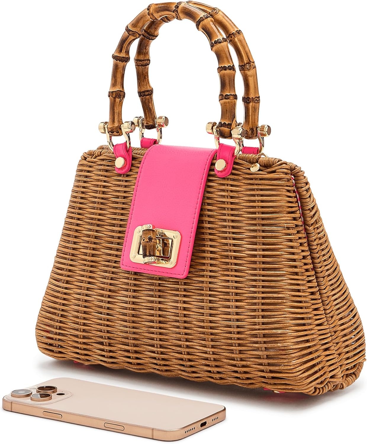 image:imageLilly Pulitzer Leena Top Handle BagCherry Blossom Pink X Honey
