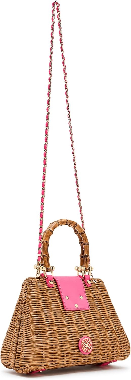image:imageLilly Pulitzer Leena Top Handle BagCherry Blossom Pink X Honey