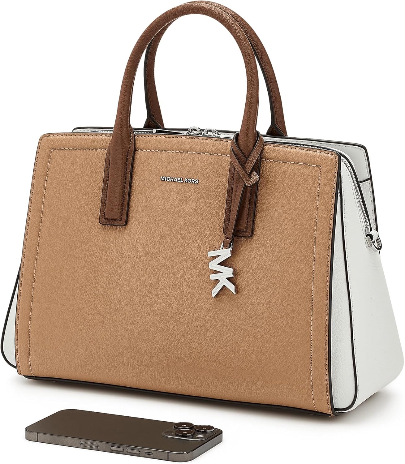 image:imageMICHAEL Michael Kors Laila Medium SatchelPeanut Multi