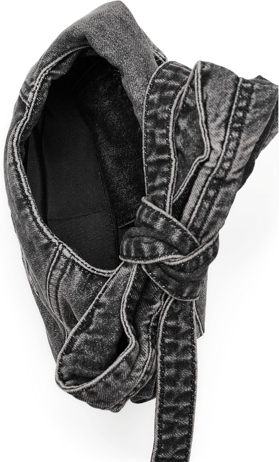 image:imageMarc Jacobs Womens The Bow Denim Mini Sack BagBlack Wash