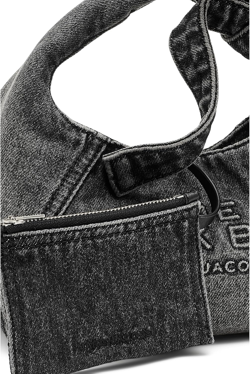 image:imageMarc Jacobs Womens The Bow Denim Mini Sack BagBlack Wash