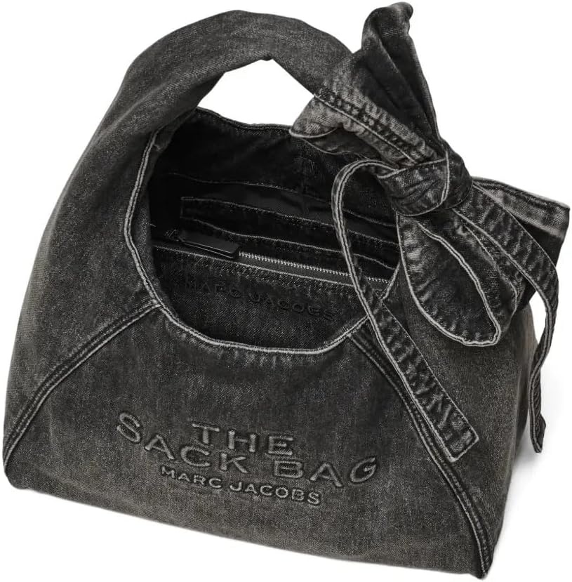 image:imageMarc Jacobs Womens The Bow Denim Sack BagBlack Wash