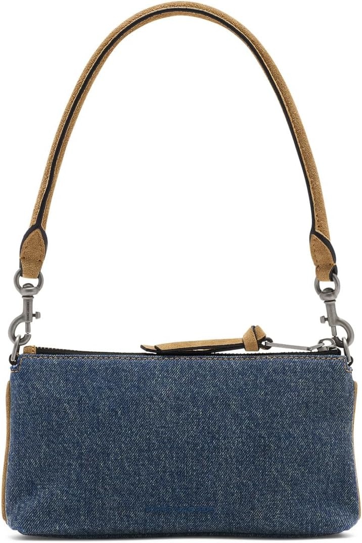 image:imageMarc Jacobs Womens The Denim Suede Snapshot Convertible Shoulder BagDark Wash Indigo