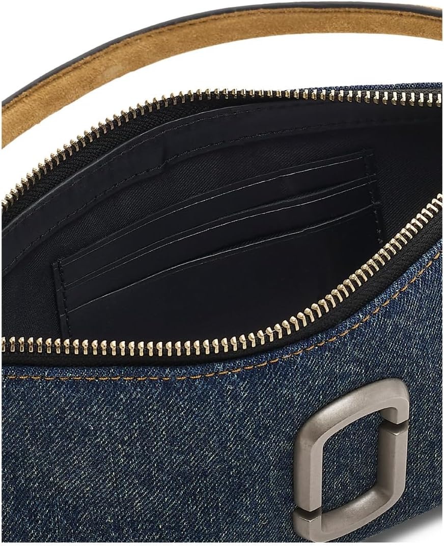 image:imageMarc Jacobs Womens The Denim Suede Snapshot Convertible Shoulder BagDark Wash Indigo