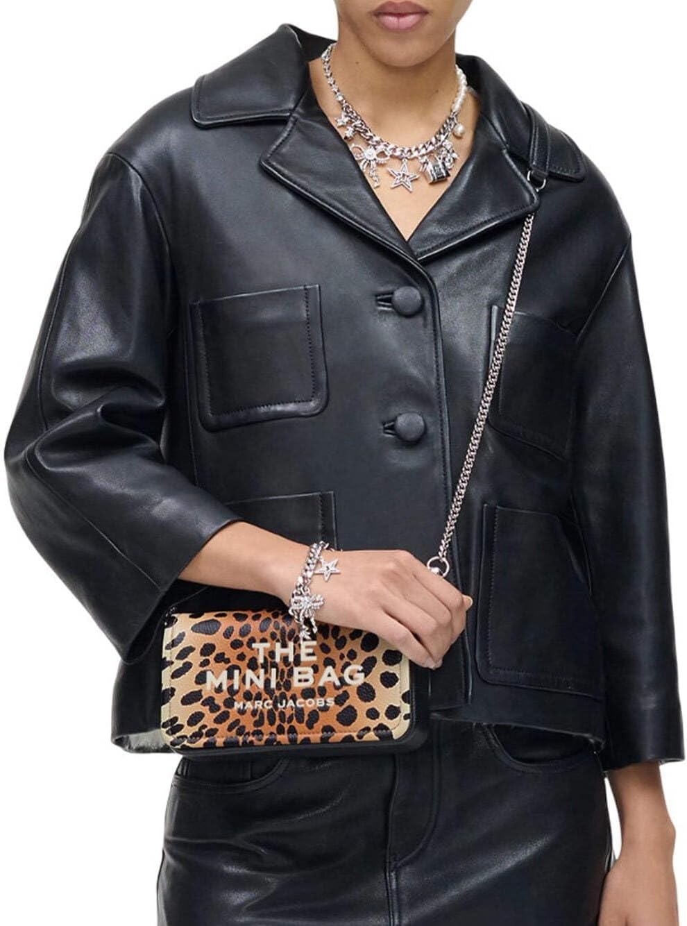 image:imageMarc Jacobs Womens The Leather Mini BagBlack Multi