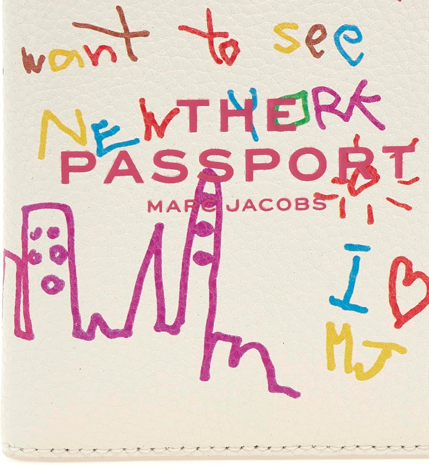 image:imageMarc Jacobs Womens The Leather PassportWhite Multi