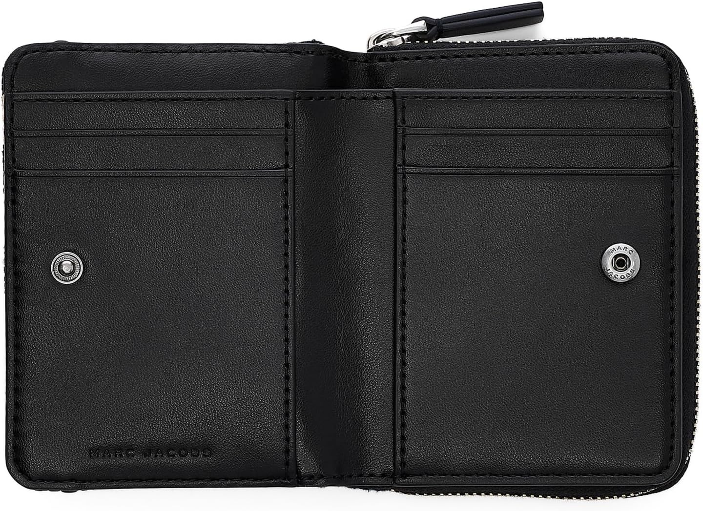 image:imageMarc Jacobs Womens The Stripe Canvas Mini Compact Wallet Blue Sea Multi One Size One Size
