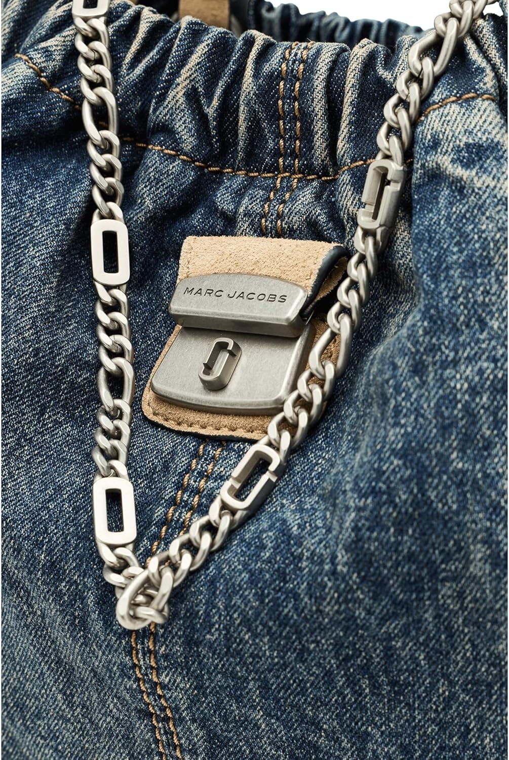 image:imageMarc Jacobs Womens The Suede Cristina ToteDark Wash Indigo