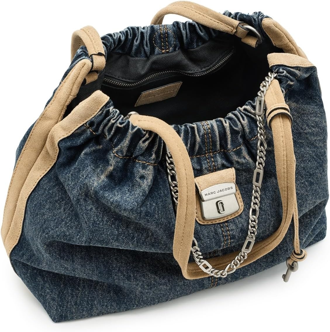 image:imageMarc Jacobs Womens The Suede Cristina ToteDark Wash Indigo