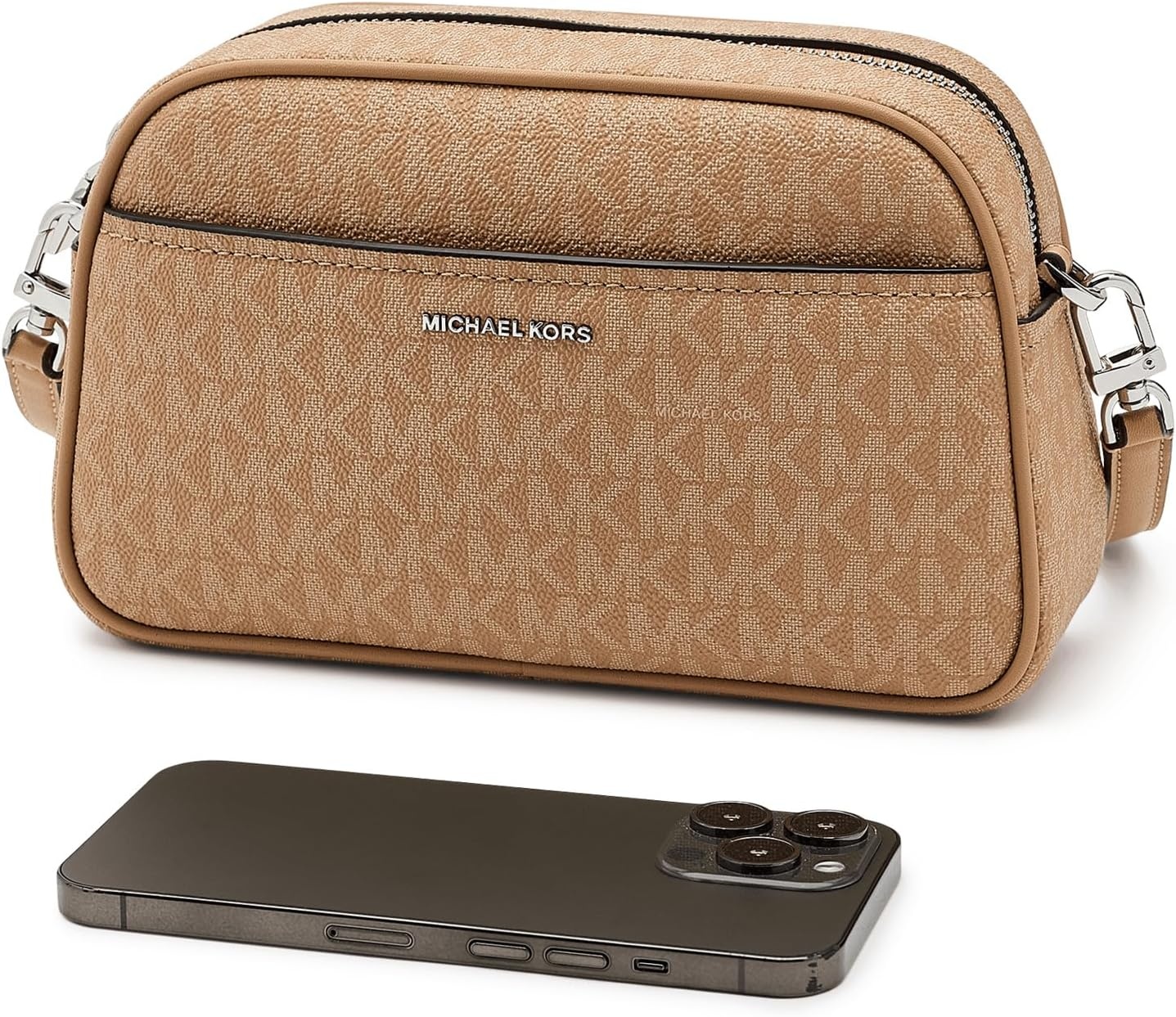 image:imageMichael Kors Womens Jet Set Small Camera CrossbodyPeanut