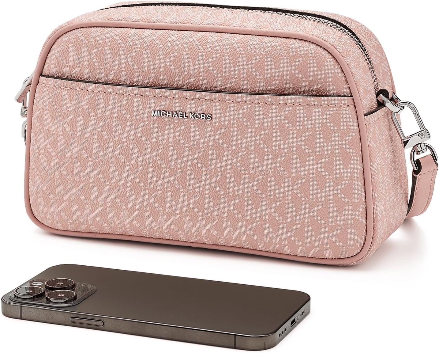 image:imageMichael Kors Womens Jet Set Small Camera CrossbodySmokey Rose