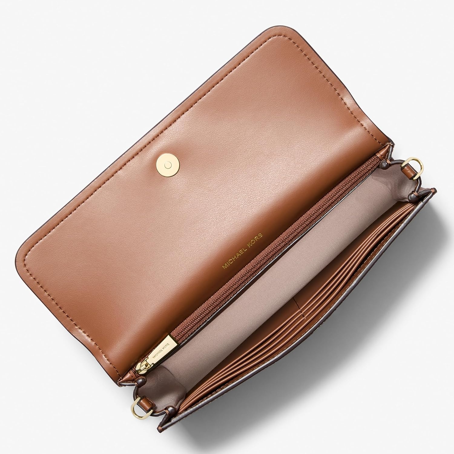 image:imageMichael Kors Womens Jet Set Small East West Phone CrossbodyBrownAcorn