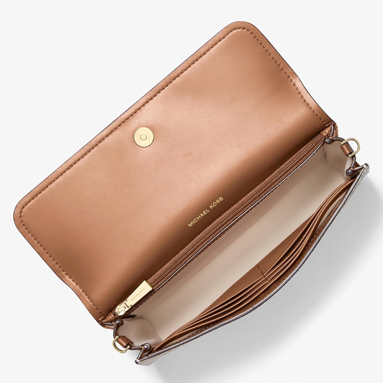 image:imageMichael Kors Womens Jet Set Small East West Phone CrossbodyVanillaAcorn