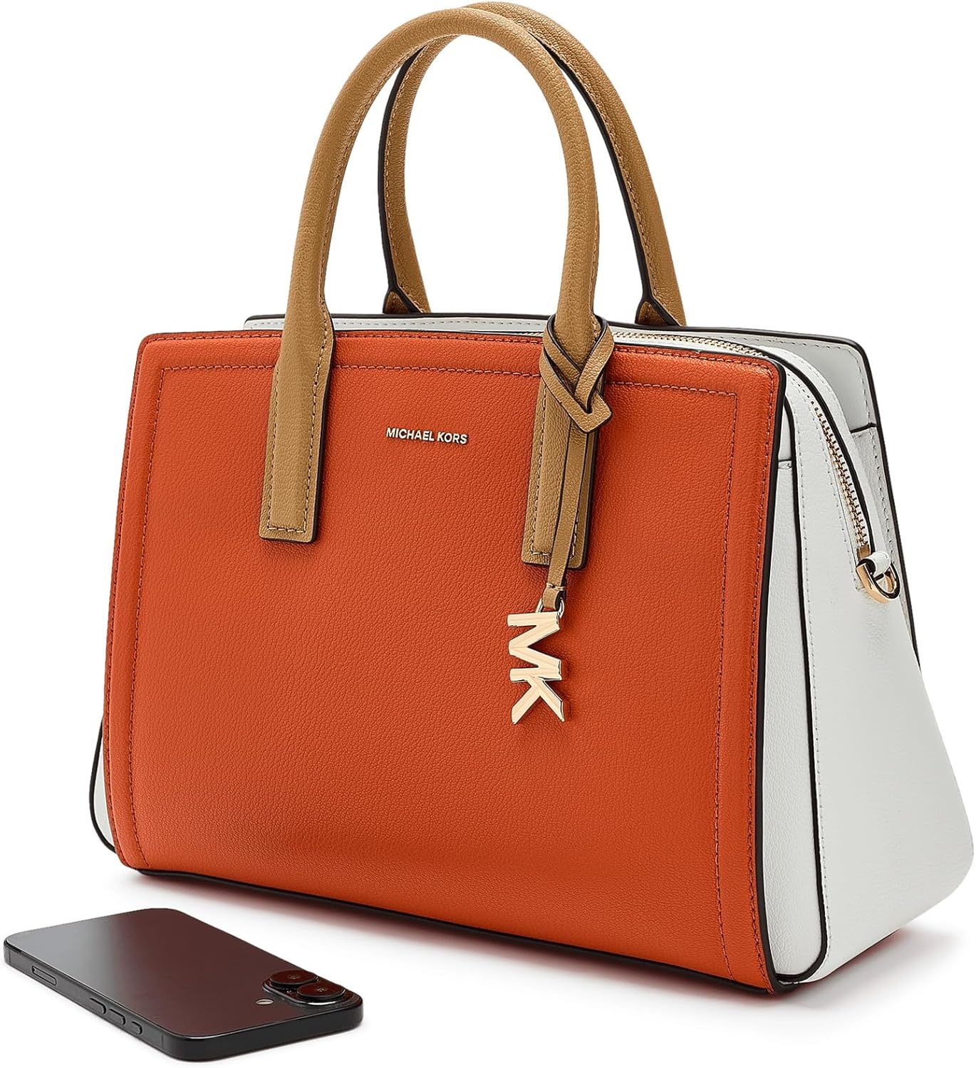 image:imageMichael Kors Womens Laila Medium Satchel Mimosa Multi One Size