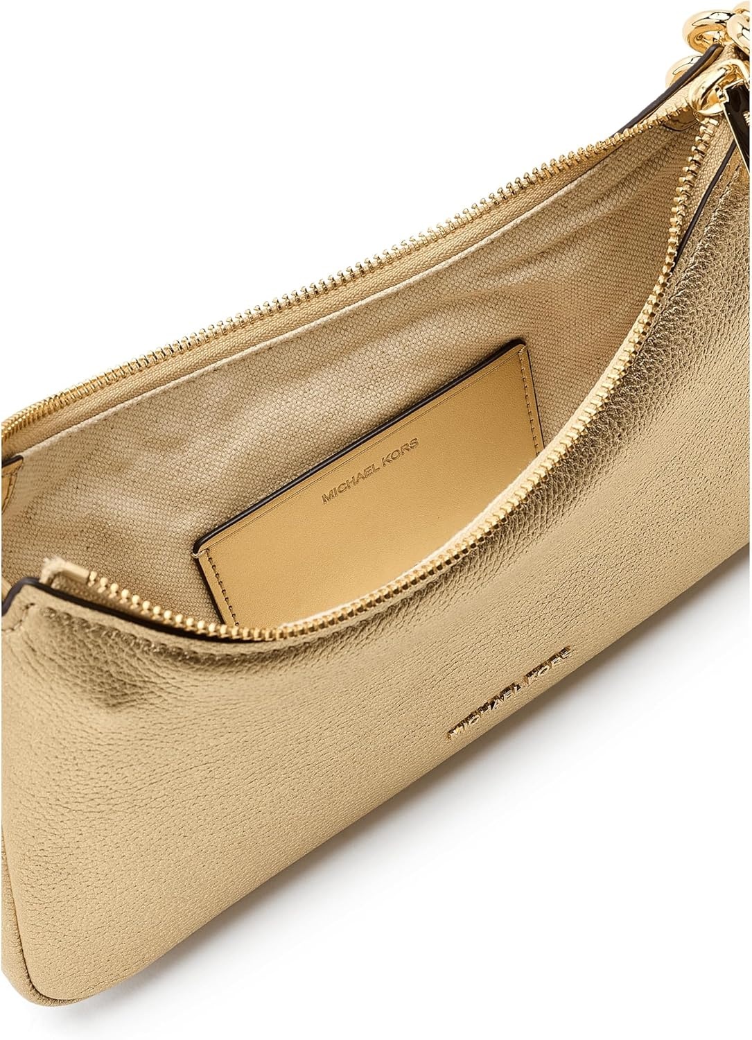 image:imageMichael Kors Womens Nolita Medium Chain PouchettePale Gold