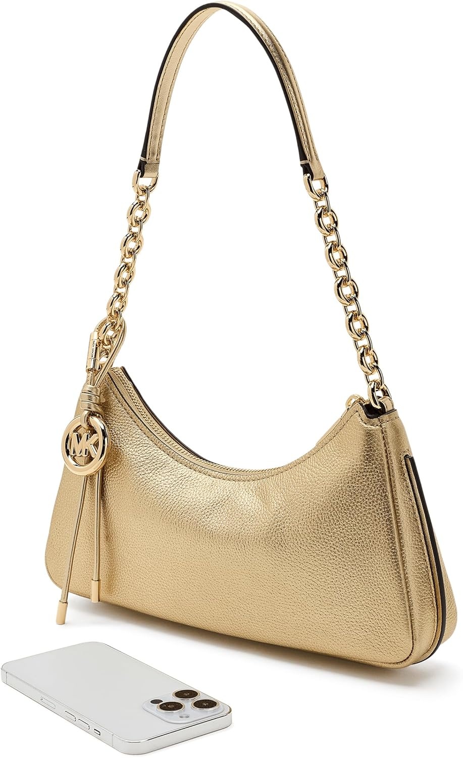 image:imageMichael Kors Womens Nolita Medium Chain PouchettePale Gold