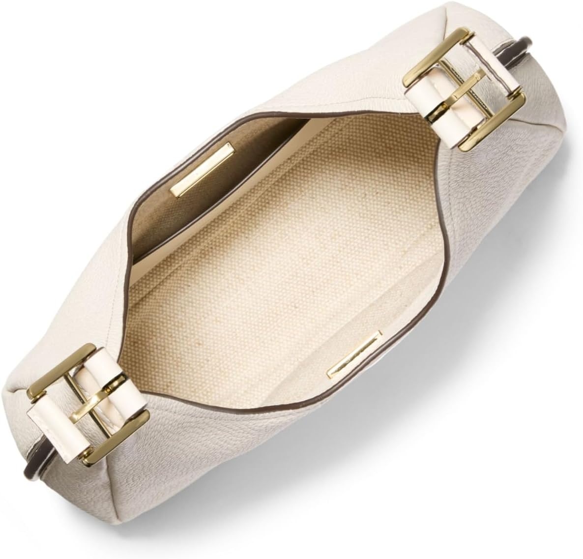 image:imageMichael Kors Womens Nolita Small Hobo Shoulder BagGoldtone HardwareLight Cream