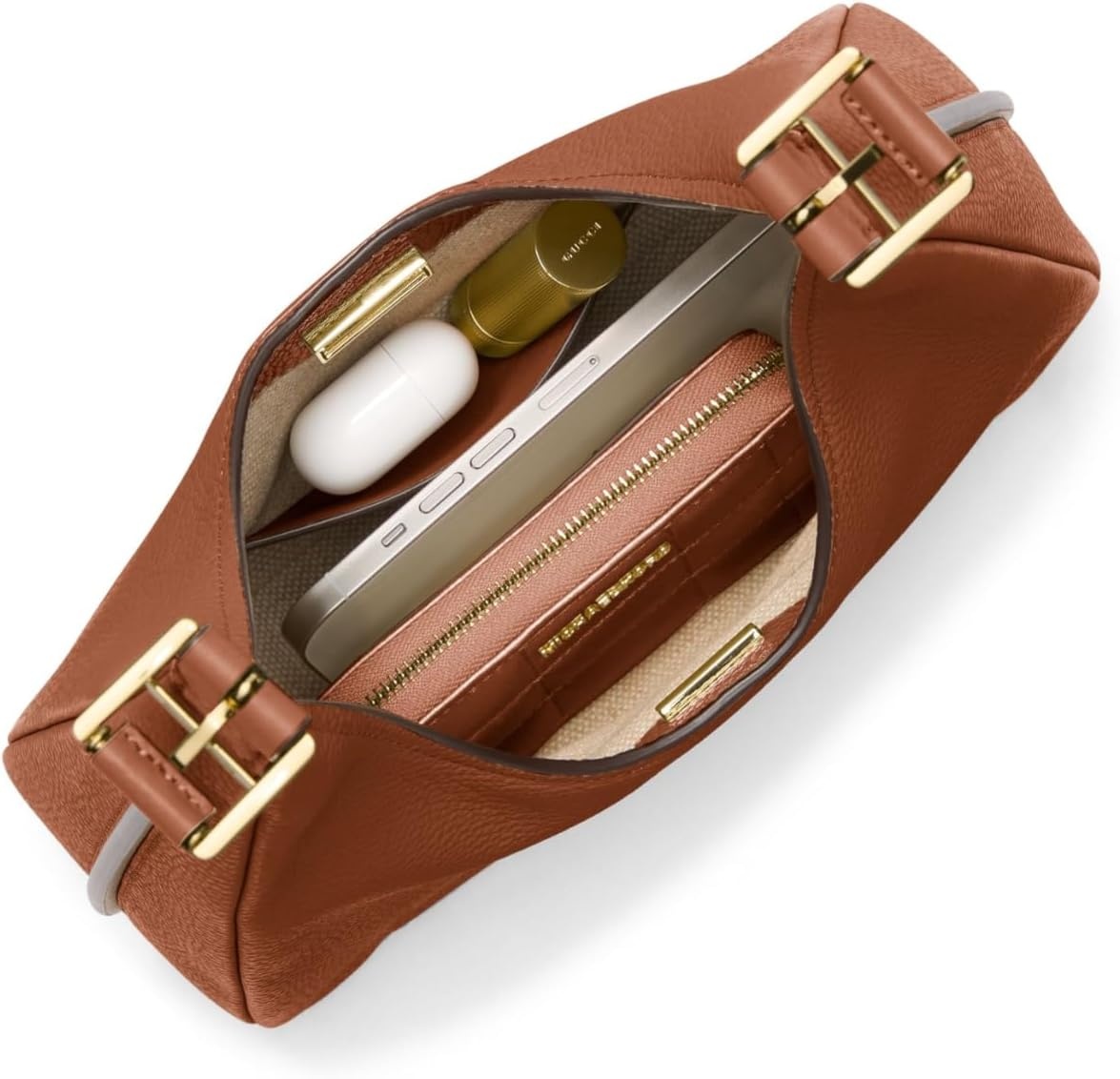 image:imageMichael Kors Womens Nolita Small Hobo Shoulder BagGoldtone HardwareLuggage