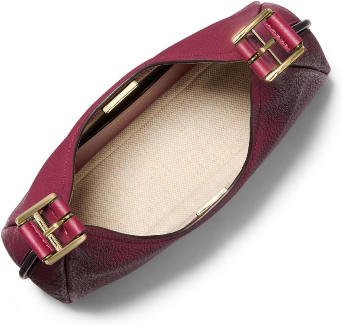 image:imageMichael Kors Womens Nolita Small Hobo Shoulder BagGoldtone HardwareMulberry
