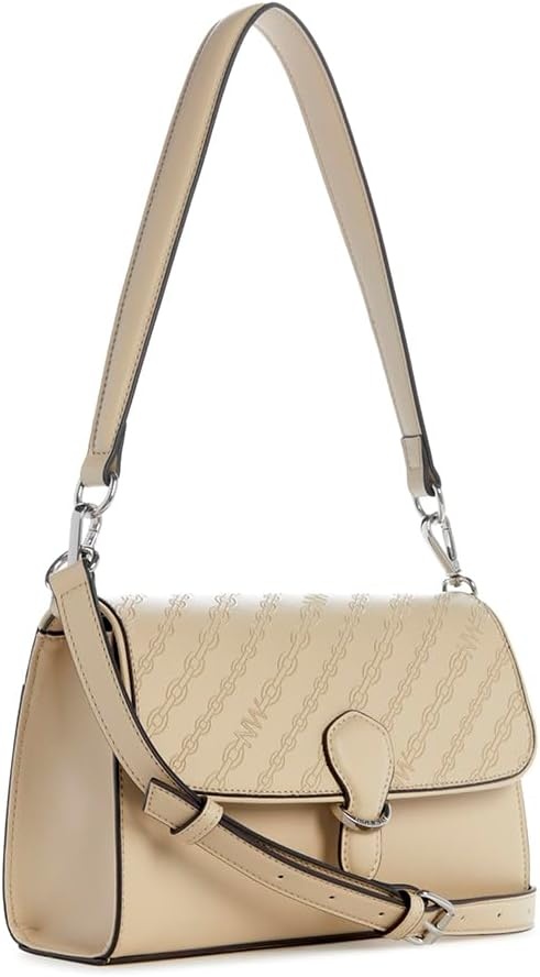 image:imageNine West Levvy Top Handle Flap Shoulder BagBeige