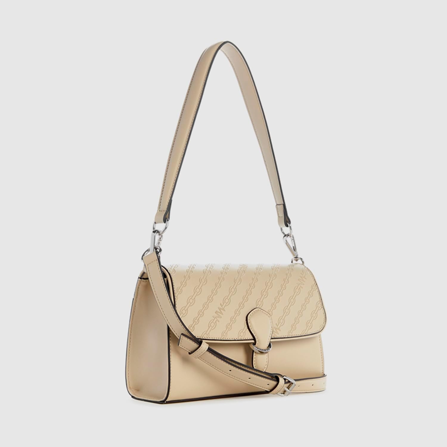 image:imageNine West Levvy Top Handle Flap Shoulder BagBeige