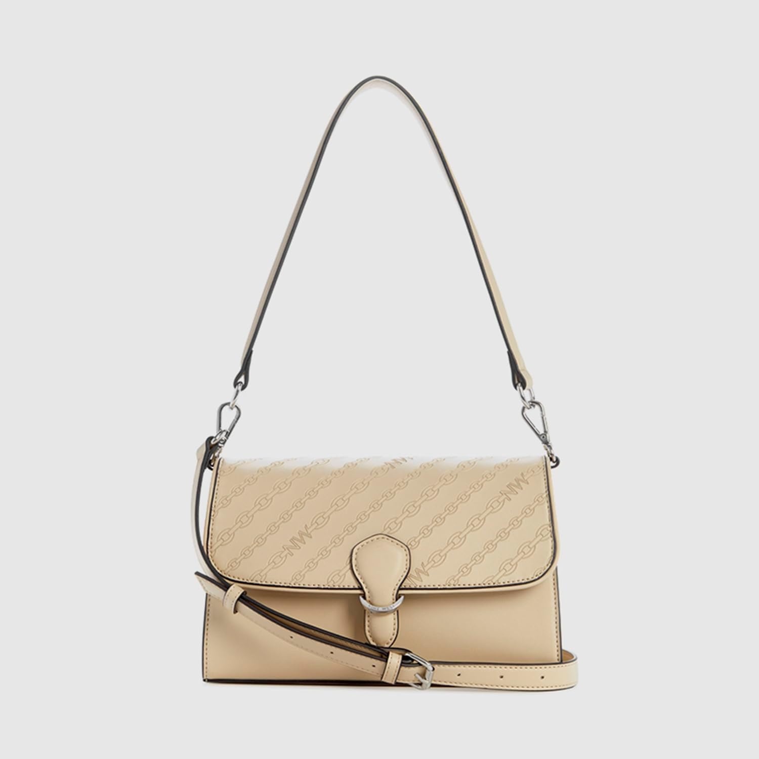 image:imageNine West Levvy Top Handle Flap Shoulder BagBeige
