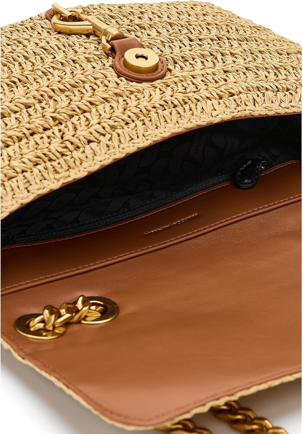 image:imageRebecca Minkoff Edie Medium Crossbody Bag for Women NaturalTawny