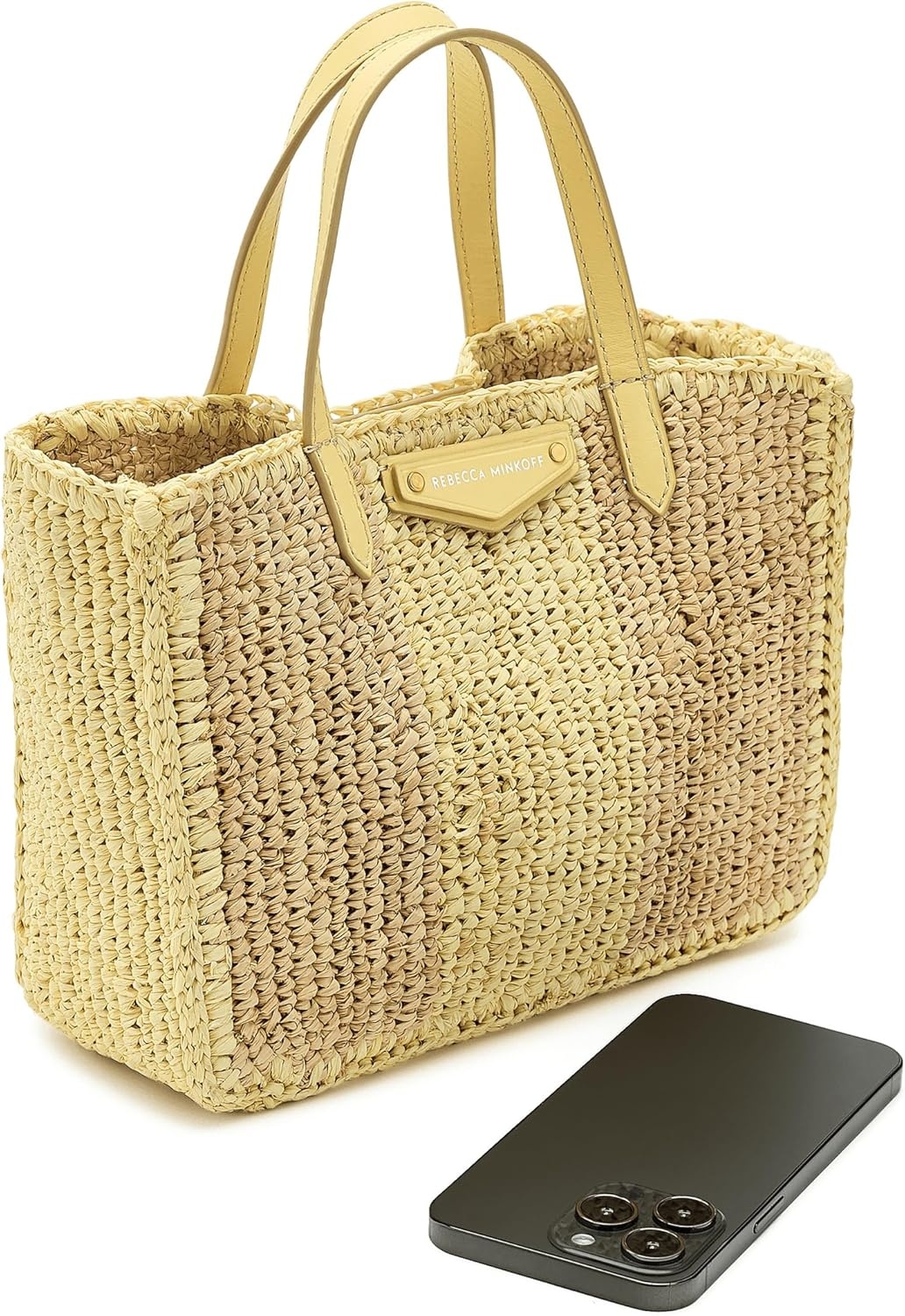 image:imageRebecca Minkoff Mini Tote for Women Natural Multi Pale Banana