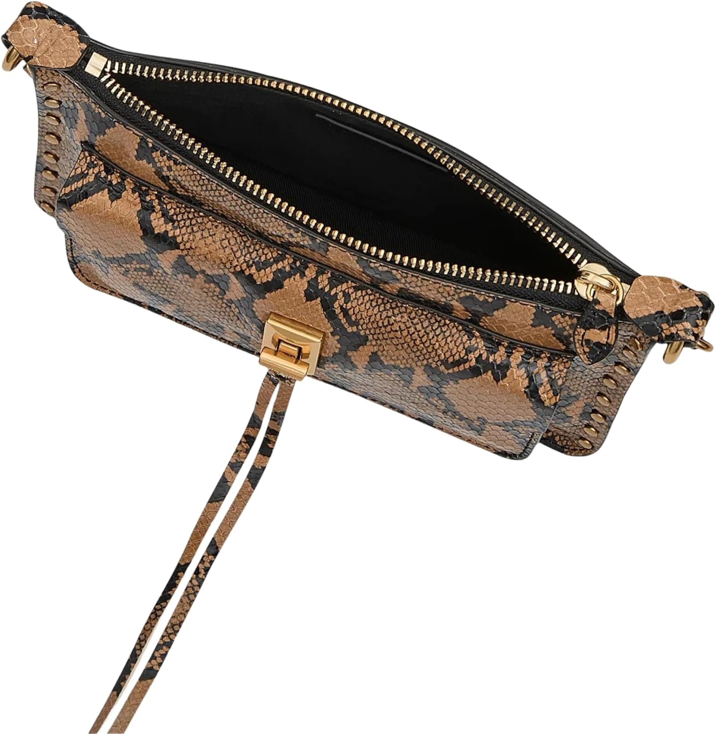 image:imageRebecca Minkoff Womens Darren Mini Top Zip XbodyOro Snake