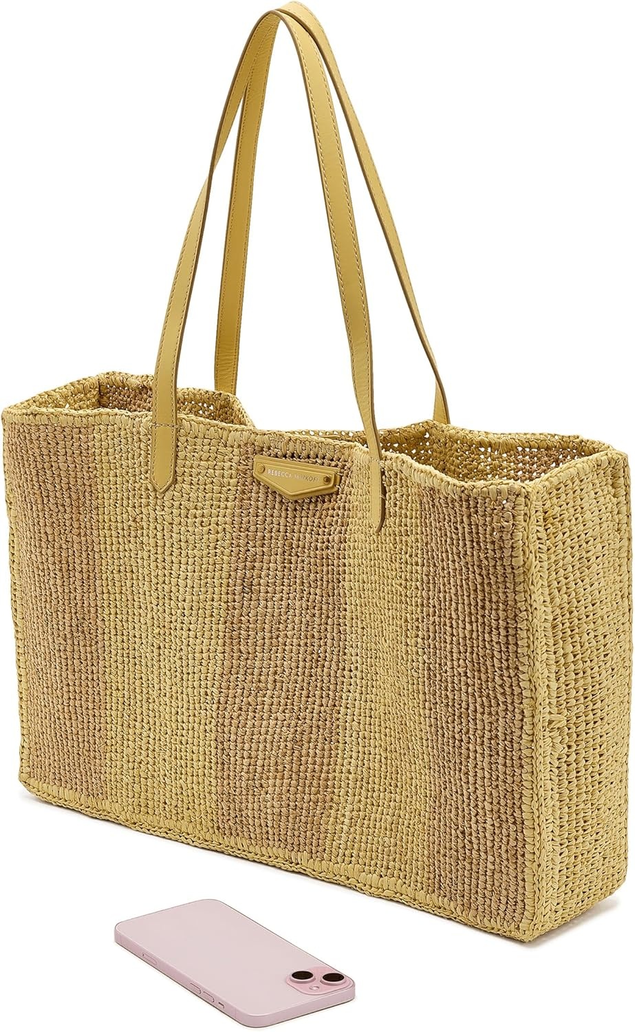 image:imageRebecca Minkoff Womens Large ToteNatural Multi Pale Banana