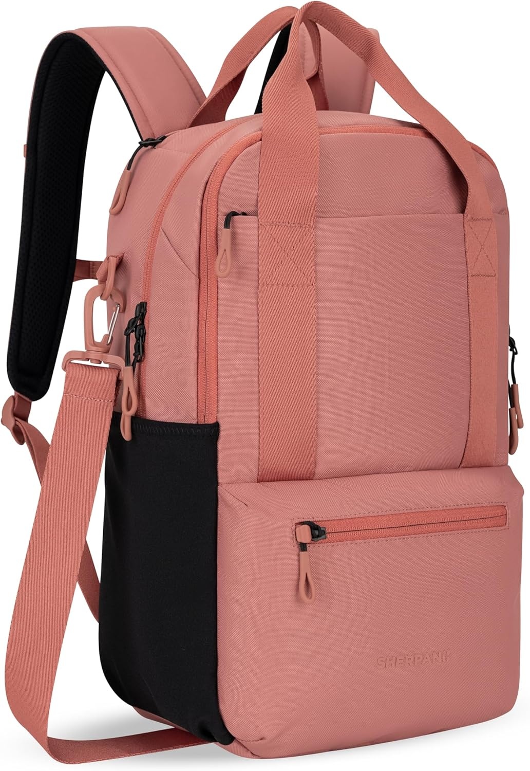 image:imageSherpani Camden Convertible Backpack 3 in 1 Tote Bag 18L Travel Backpack Crossbody Bag for Women Cross Body Purse Travel Gifts RFID Protection Fits 13 Laptop Con LecheDesert