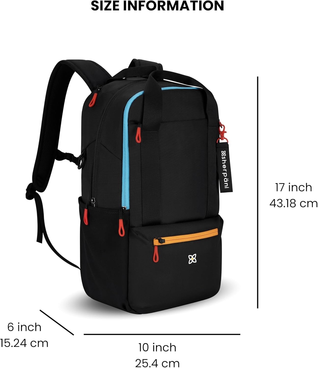 image:imageSherpani Camden Convertible Backpack 3 in 1 Tote Bag 18L Travel Backpack Crossbody Bag for Women Cross Body Purse Travel Gifts RFID Protection Fits 13 Laptop Con LecheChromatic Heritage