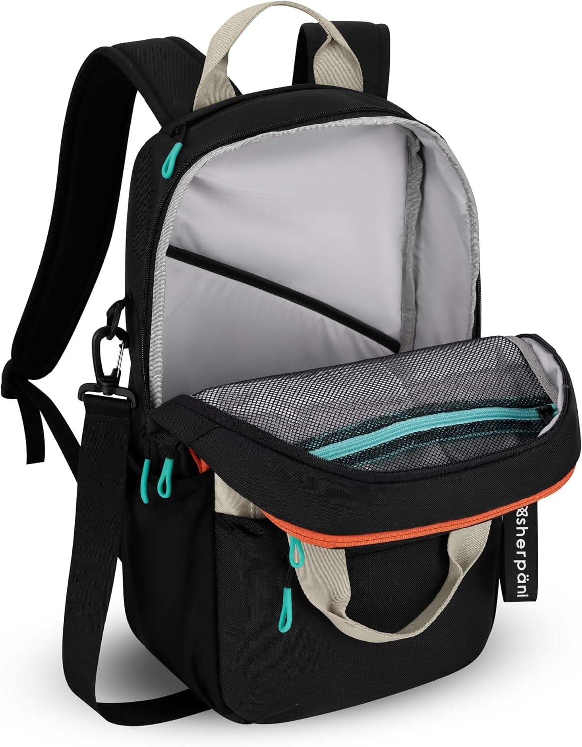 image:imageSherpani Camden Convertible Backpack 3 in 1 Tote Bag 18L Travel Backpack Crossbody Bag for Women Cross Body Purse Travel Gifts RFID Protection Fits 13 Laptop Con LecheBluff