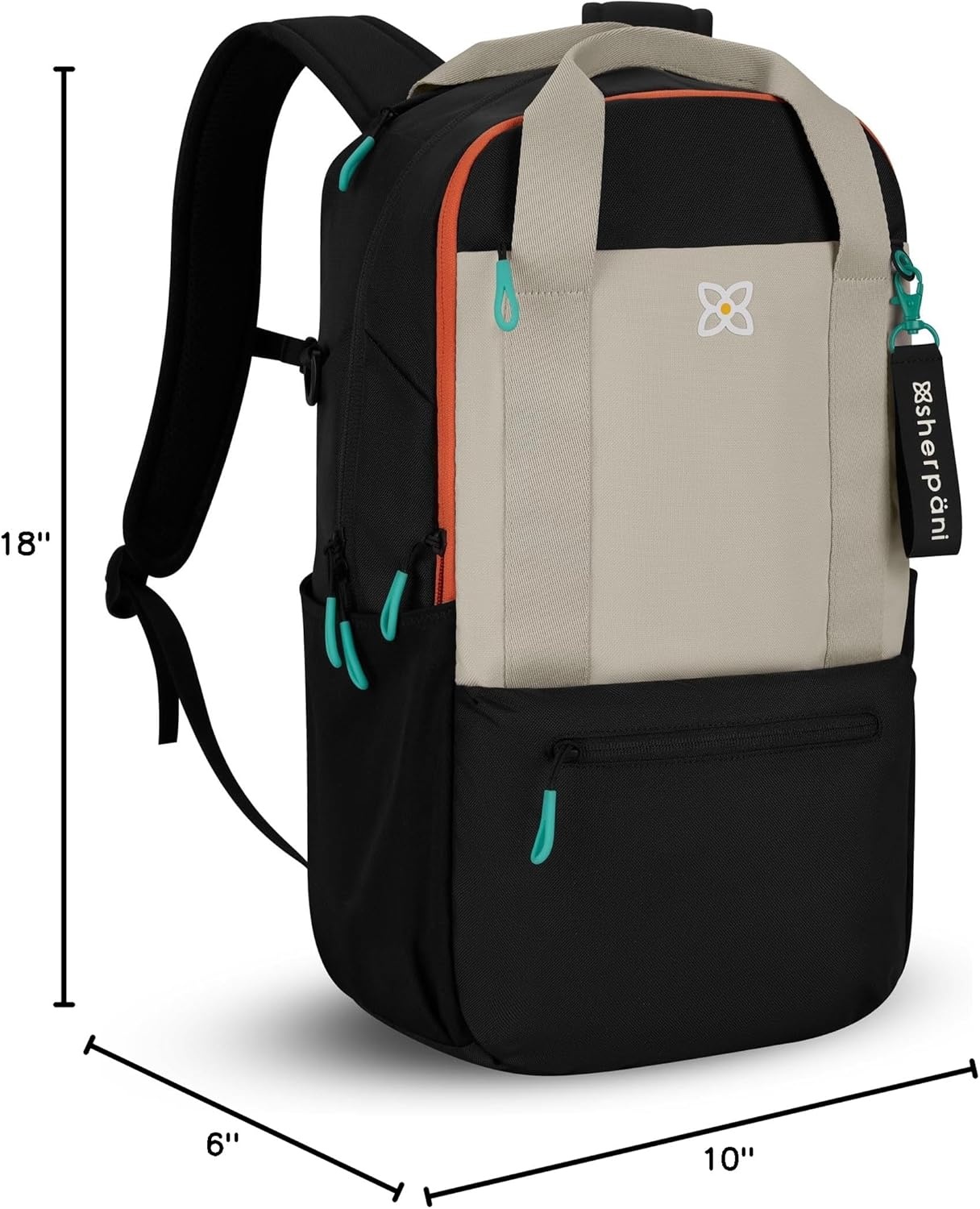 image:imageSherpani Camden Convertible Backpack 3 in 1 Tote Bag 18L Travel Backpack Crossbody Bag for Women Cross Body Purse Travel Gifts RFID Protection Fits 13 Laptop Con LecheBluff