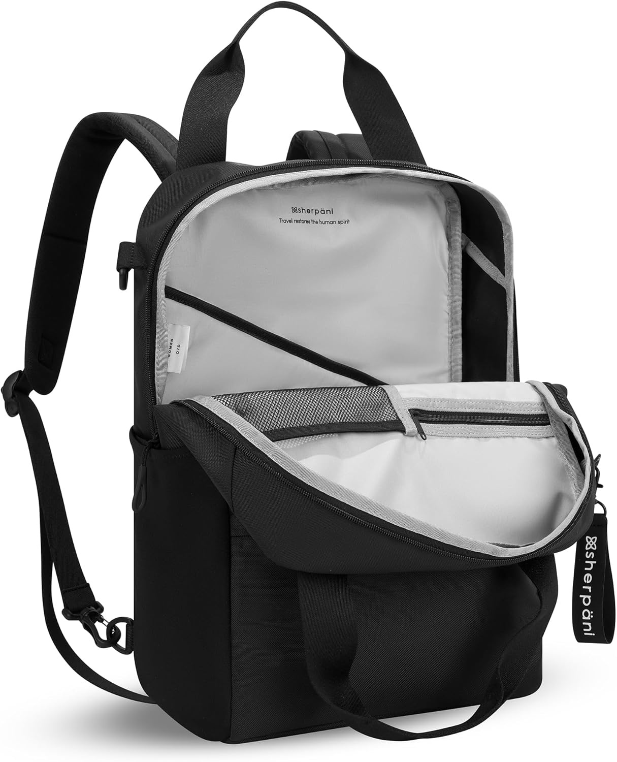 image:imageSherpani Camden Convertible Backpack 3 in 1 Tote Bag 18L Travel Backpack Crossbody Bag for Women Cross Body Purse Travel Gifts RFID Protection Fits 13 Laptop Con LecheRaven F23