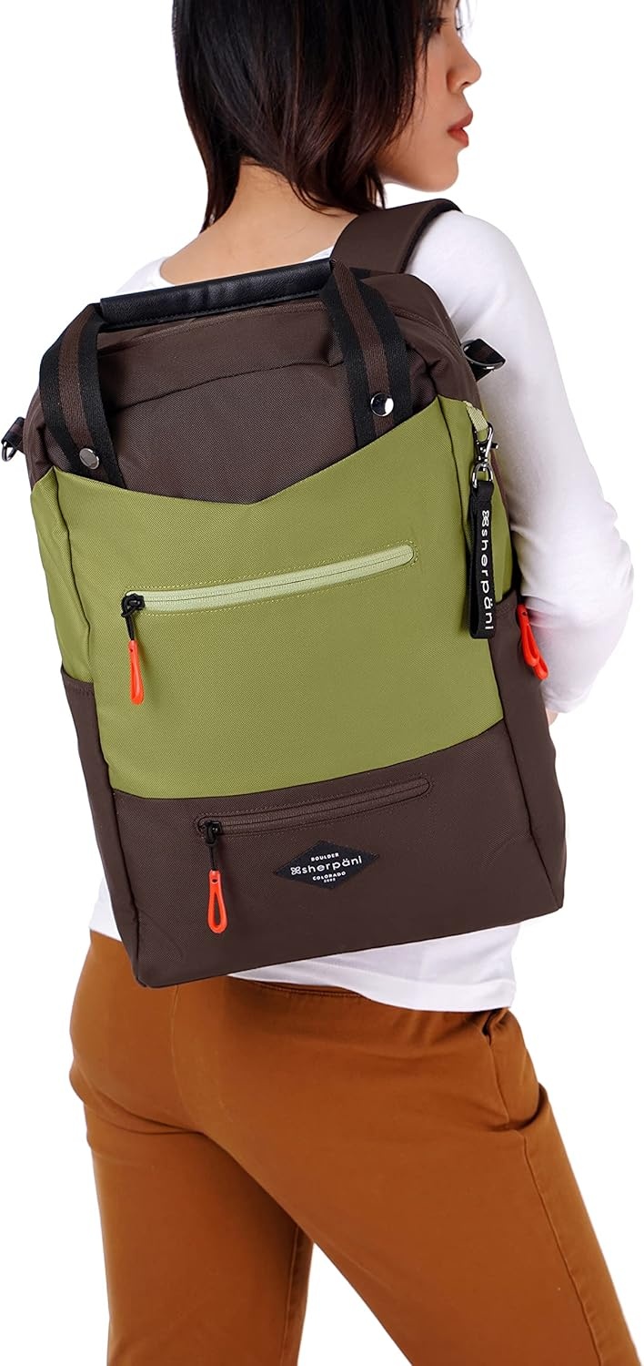 image:imageSherpani Camden Convertible Backpack 3 in 1 Tote Bag 18L Travel Backpack Crossbody Bag for Women Cross Body Purse Travel Gifts RFID Protection Fits 13 Laptop Con LecheCactus